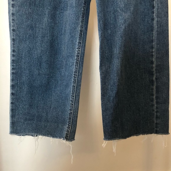 Wild Fable, Target, High Rise Straight Jeans, 10, cropped, unfinished hem - Picture 4 of 5